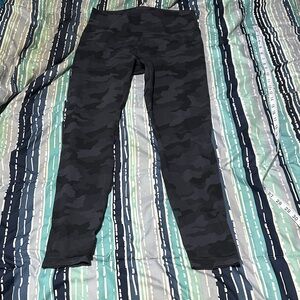 lululemon athletica Black Camo Leggings